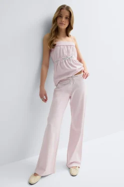 Y detail trousers - Rosa - Gina Tricot
