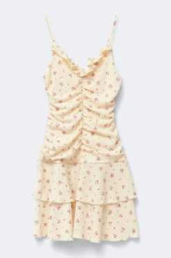 Y frill dress - Gelb - Gina Tricot