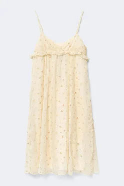 Y frill dress - Gelb - Gina Tricot