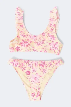 Y grace ruffle bikini set - Rosa - Gina Tricot