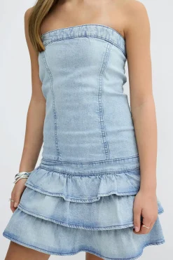 Y jeanqueen smock dress - Blau - Gina Tricot
