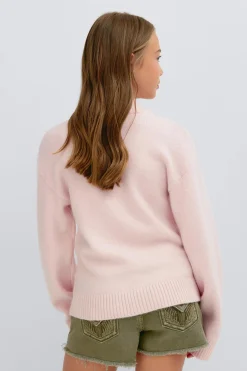 Y knitted cardigan - Rosa - Gina Tricot