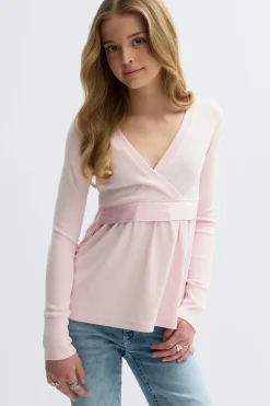 Y long sleeve top - Rosa - Gina Tricot