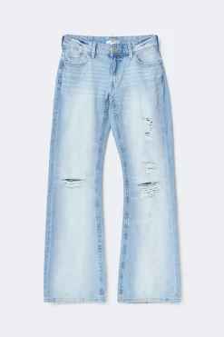 Y low loose bootcut jeans tall - Blau - Gina Tricot