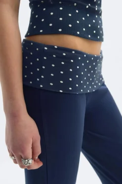 Y low waist yoga leggings - Blau - Gina Tricot