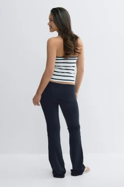 Y low waist yoga leggings - Blau - Gina Tricot