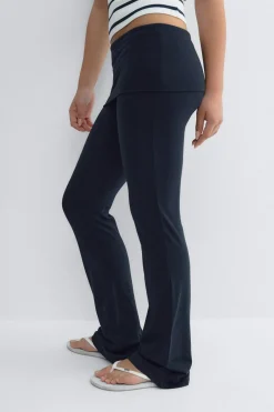 Y low waist yoga leggings - Blau - Gina Tricot