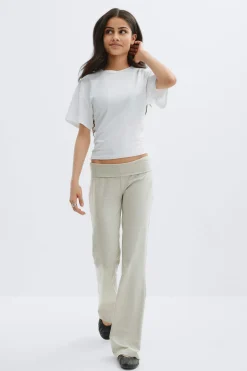 Y low waist yoga leggings - Grau - Gina Tricot
