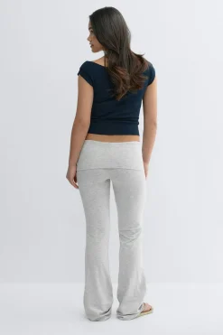 Y low waist yoga leggings - Grau - Gina Tricot