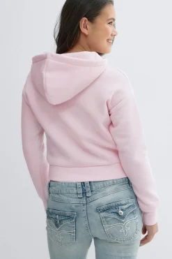 Y napoleon zip hoodie - Rosa - Gina Tricot