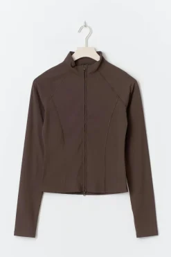 Yoga jacket - Braun - Dame - Gina Tricot