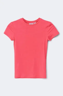 Y printed tee - Orange - Gina Tricot