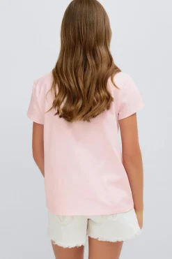 Y printed tee - Rosa - Gina Tricot