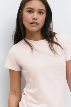 Y scandi basic tee - Rosa - Gina Tricot