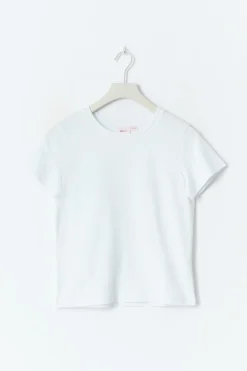 Y scandi basic tee - Weiß - Gina Tricot