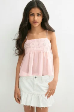 Y sequin singlet - Rosa - Gina Tricot