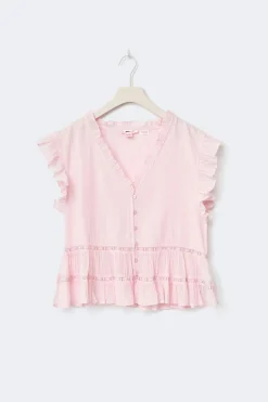 Y short sleeve top - Rosa - Gina Tricot