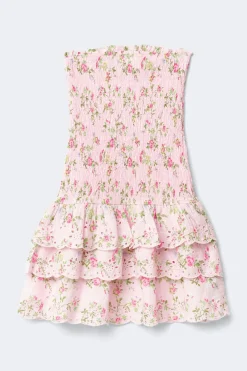 Y smock dress - Weiß - Gina Tricot
