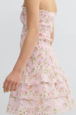 Y smock dress - Weiß - Gina Tricot