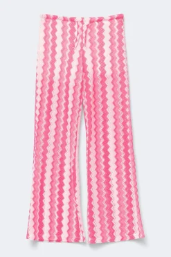 Y stripe trousers - Weiß - Gina Tricot