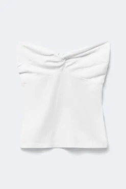 Y tanlines bandeau top - Weiß - Gina Tricot