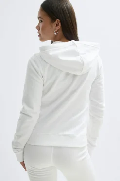 Y y2k 2 way zip hoodie - Weiß - Gina Tricot