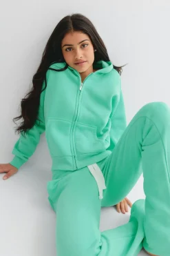 Y zip hoodie - Blau - Gina Tricot