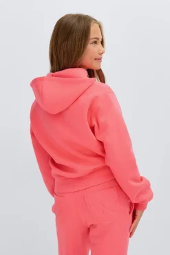 Y zip hoodie - Orange - Gina Tricot