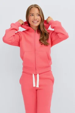 Y zip hoodie - Orange - Gina Tricot