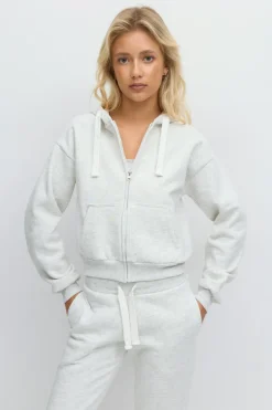 14+ zip hoodie - Grau - Gina Tricot