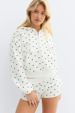14+ zip hoodie - Weiß - Gina Tricot