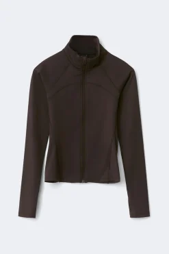 Zip yoga jacket - Braun - Dame - Gina Tricot