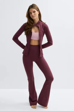 Zip yoga jacket - Rot - Dame - Gina Tricot