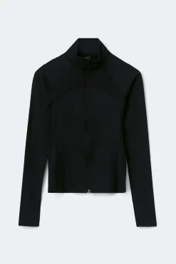 Zip yoga jacket - Schwarz - Dame - Gina Tricot